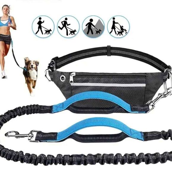 NEW Hands Free XL Dog Walking Running Leash - Picture 1 of 4